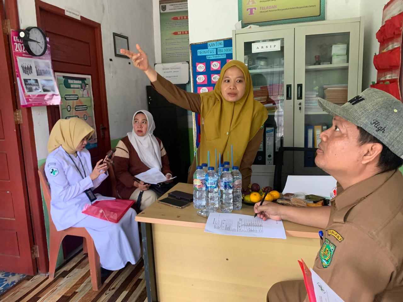 monitoring dan evaluasi Pustu